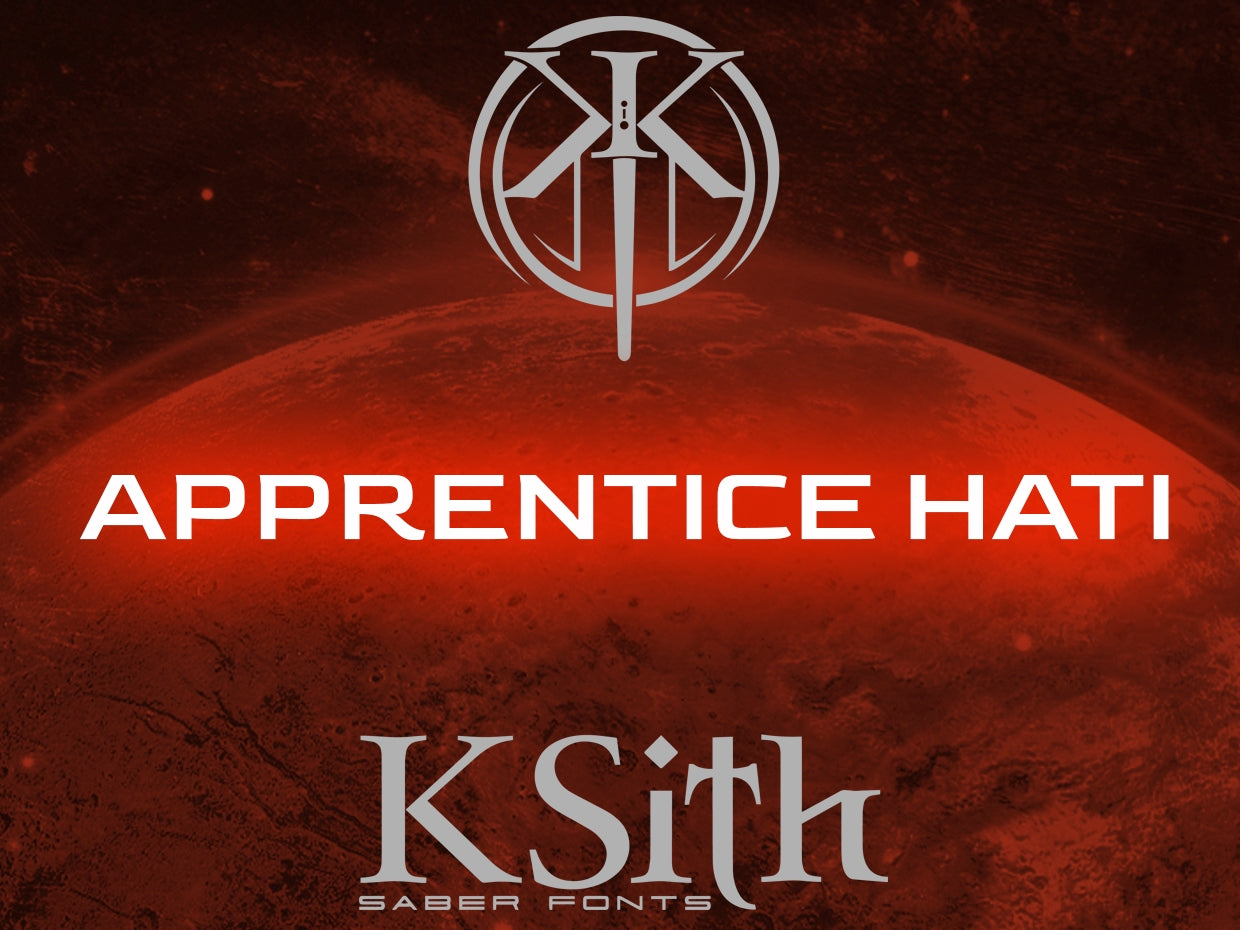 KSith Font - APPRENTICE HATI-Padawan Outpost
