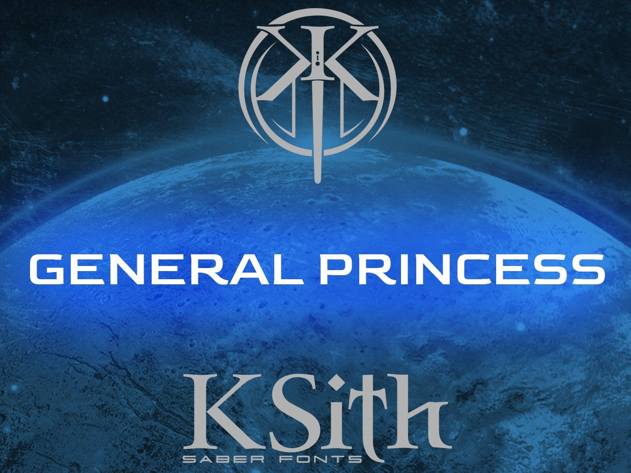 KSith Fonts - GENERAL PRINCESS-Padawan Outpost