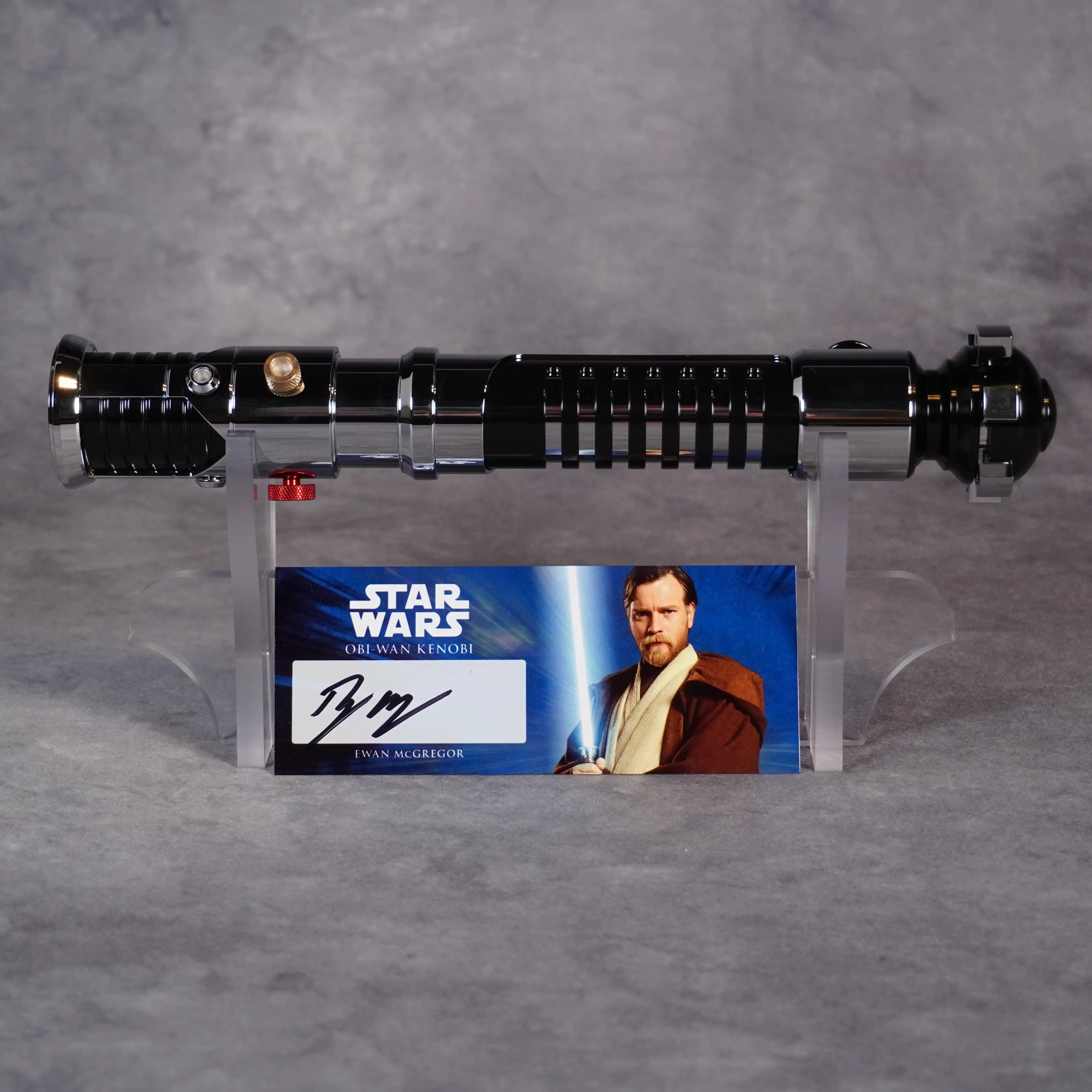Signature Obi-Wan Ep. I Lightsaber & Signed Plaque | Star Wars