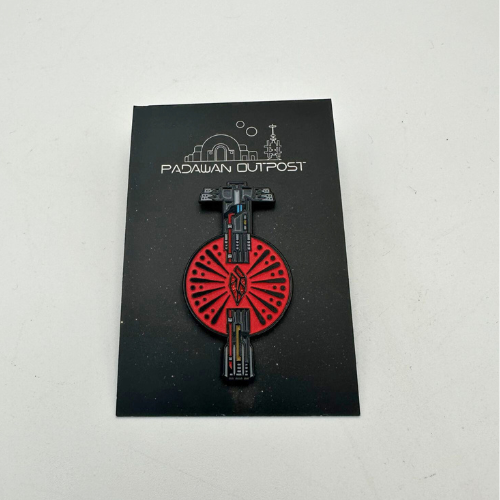 Saber crystal pin badge