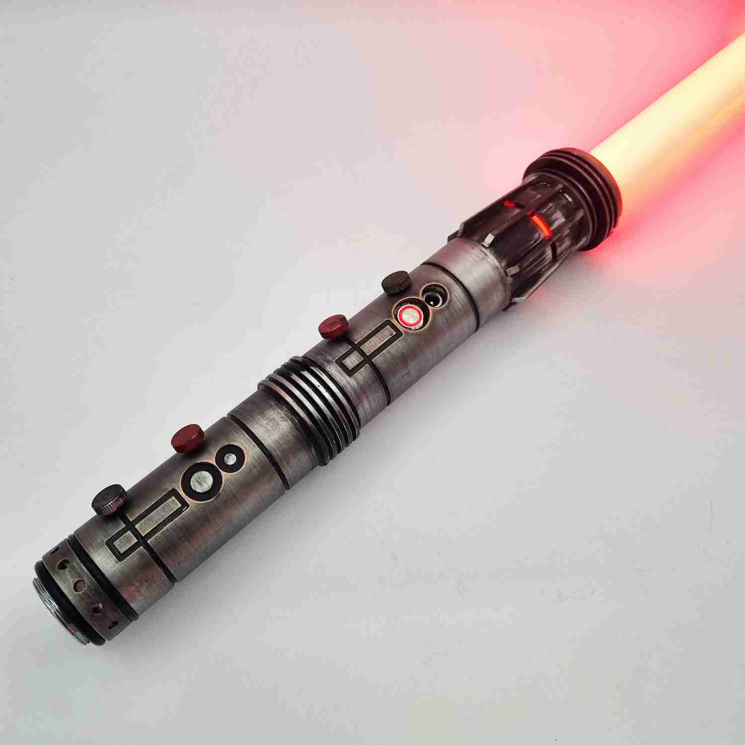Neopixel Lightsaber-Double Saber - Weathered Model Maul V1-Padawan Outpost