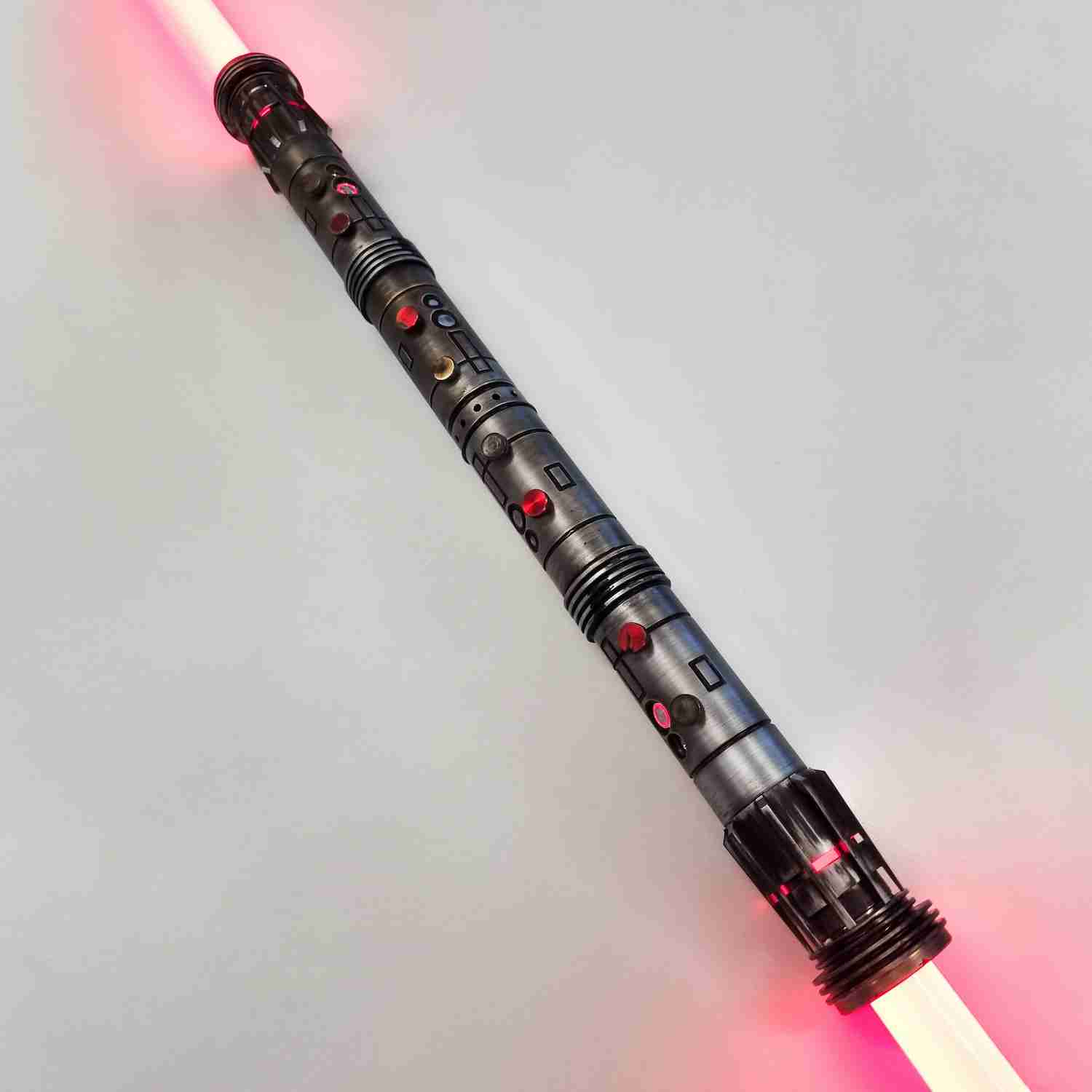 Neopixel Lightsaber-Double Saber - Weathered Model Maul V1-Padawan Outpost