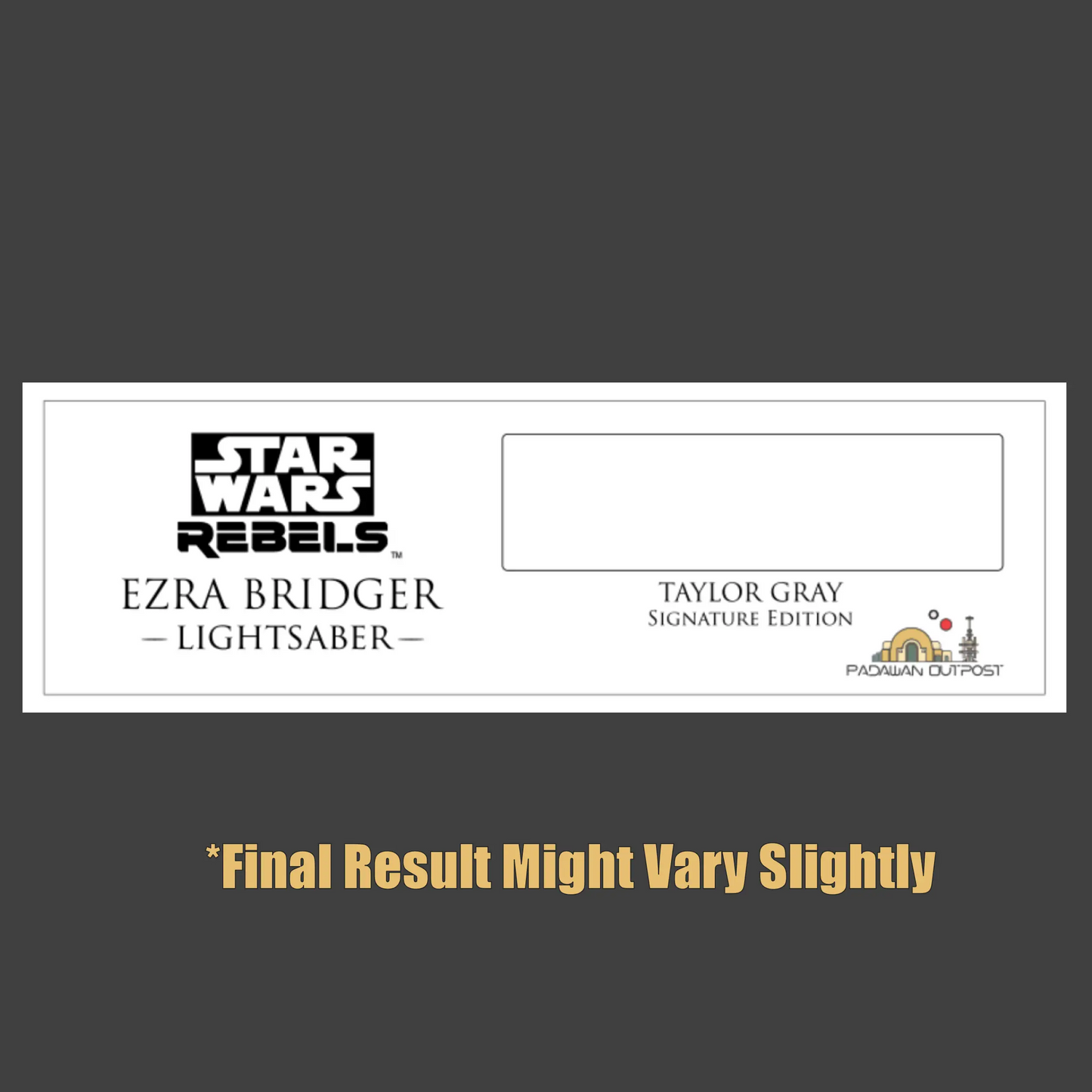 Pre-Order Signature Edition: Model Ezra Duo Pack Signed Sabers
