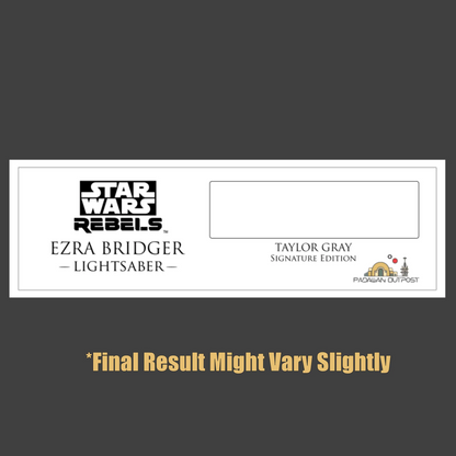 Pre-Order Signature Edition: Model Ezra Duo Pack Signed Sabers