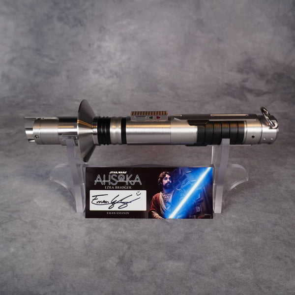 Signature Ezra V3 Lightsaber & Signed Plaque | Star Wars