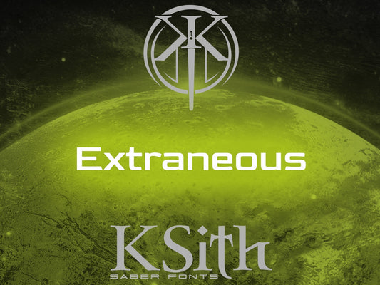 KSith Font - EXTRANEOUS-Padawan Outpost