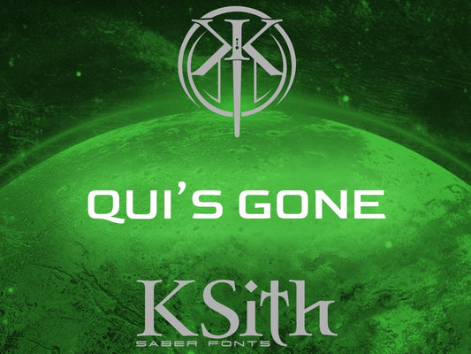 KSith Fonts - QUI'S GONE-Padawan Outpost