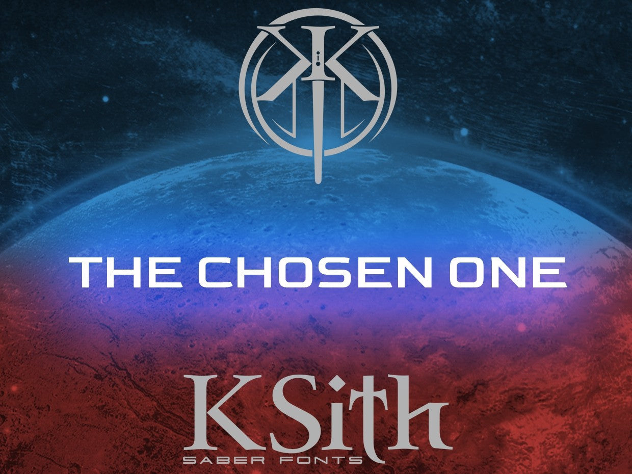 KSith Fonts - THE CHOSEN ONE – Padawan Outpost