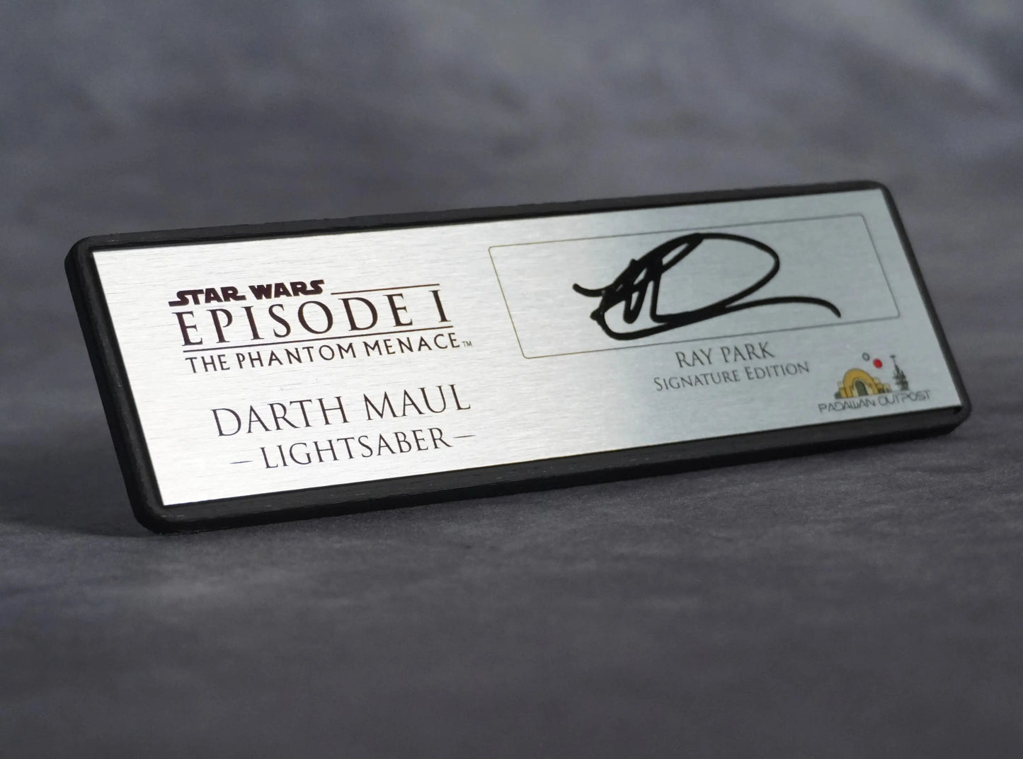 Signature Plaque: Darth Maul - Signed by Ray Park
