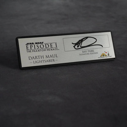 Signature Plaque: Darth Maul - Signed by Ray Park