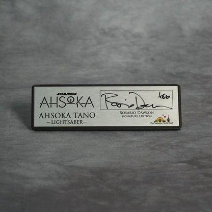 Signature Plaque: Ahsoka Tano - Signed by Rosario Dawson
