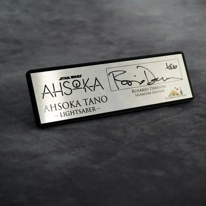 Signature Plaque: Ahsoka Tano - Signed by Rosario Dawson