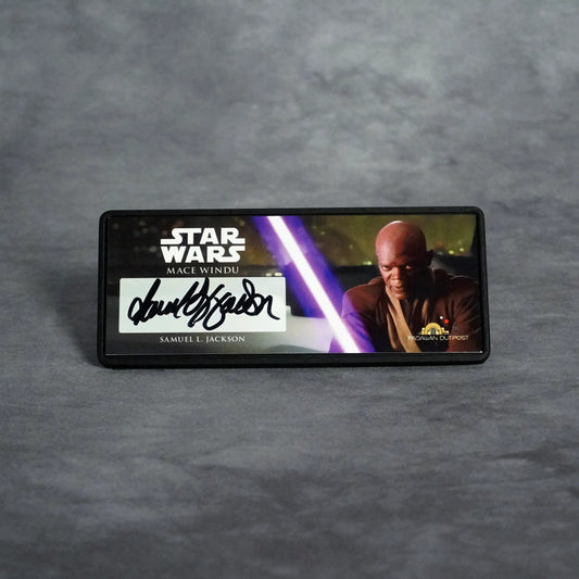 Signature Plaque: Mace Windu - Signed by Samuel L. Jackson