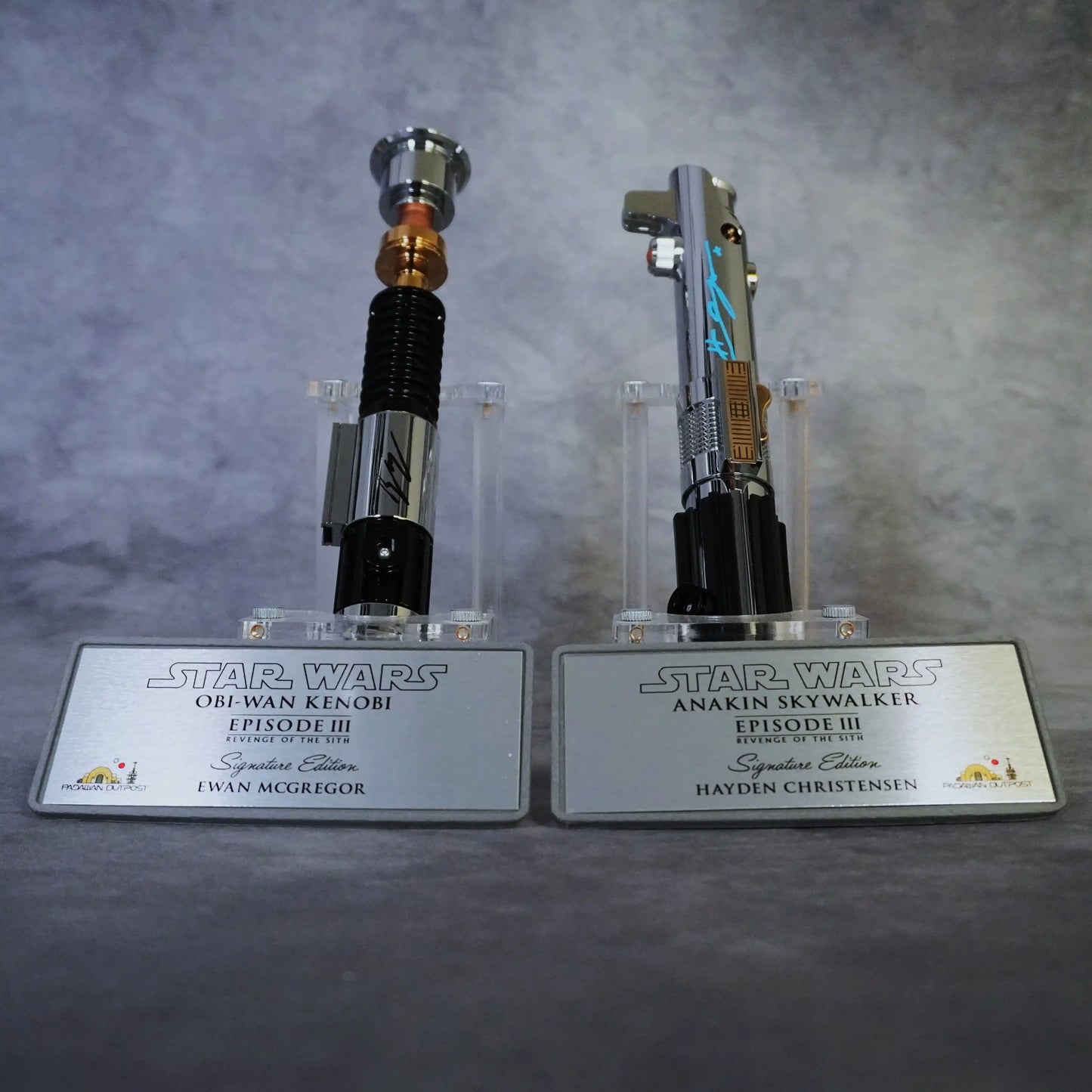 Raffle: Sworn Enemies Vol. 3 – Obi-Wan Kenobi vs Anakin Skywalker Signed Xenopixel Sabers & Collector's Plaques