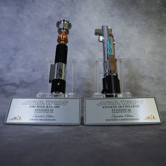 Raffle: Sworn Enemies Vol. 3 – Obi-Wan Kenobi vs Anakin Skywalker Signed Xenopixel Sabers & Collector's Plaques