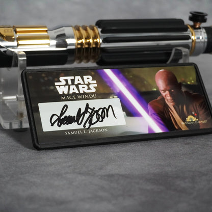 Signature Edition Lightsaber - Model Mace Windu, Signed by Samuel L. Jackson