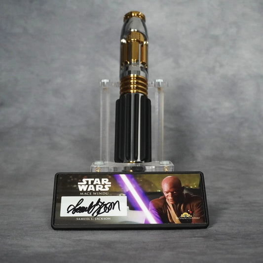 Signature Edition Lightsaber - Model Mace Windu, Signed by Samuel L. Jackson