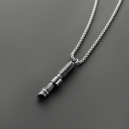 Stainless Steel Lightsaber Pendant Necklace