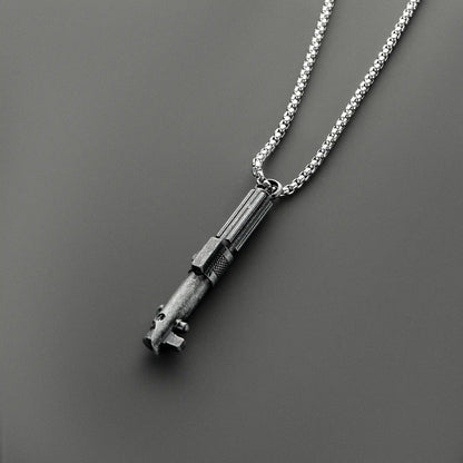 Stainless Steel Lightsaber Pendant Necklace
