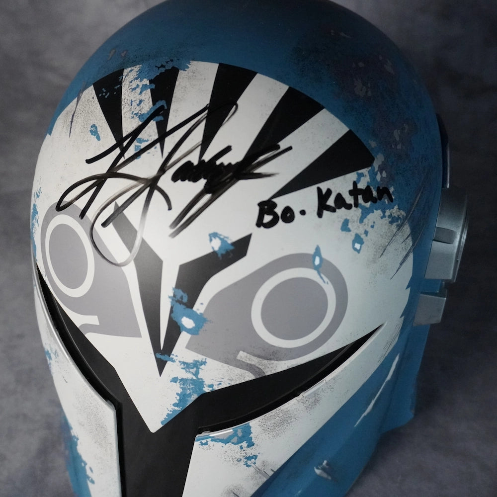 bo katan motorcycle helmet Bo Katan Signed Helmet & Xenopixel Darksaber Raffle