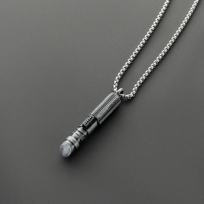 Stainless Steel Lightsaber Pendant Necklace
