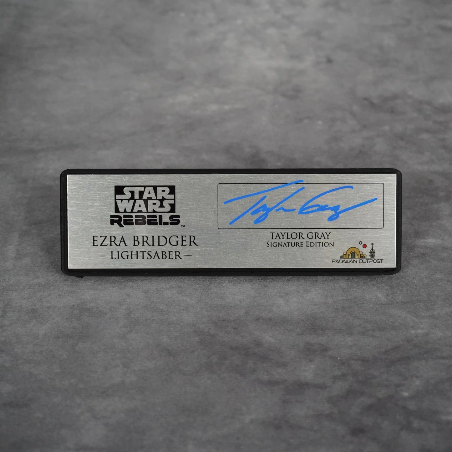 Signature Plaque: Ezra Bridger - Signed by Taylor Gray