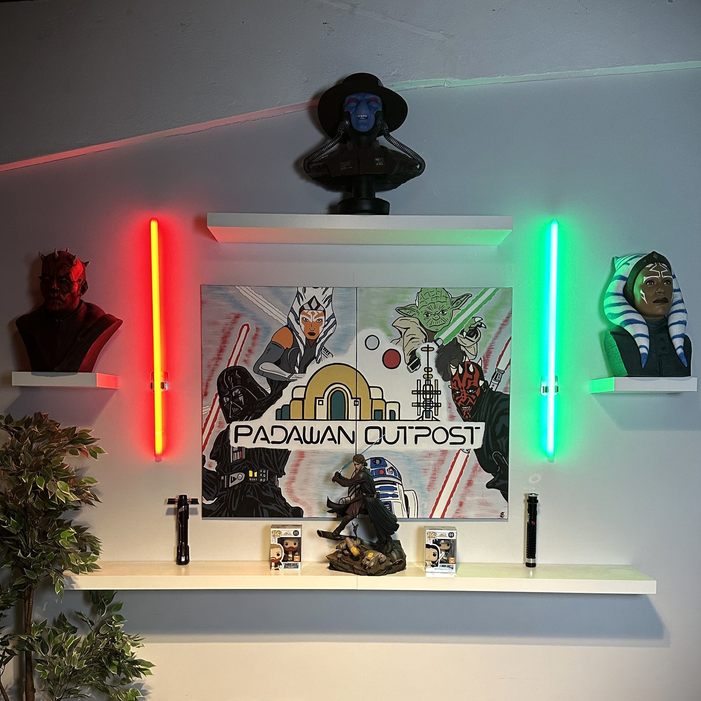 Saber Display Light - USB Powered, Sound Reactive, Wall Mount Ready ...