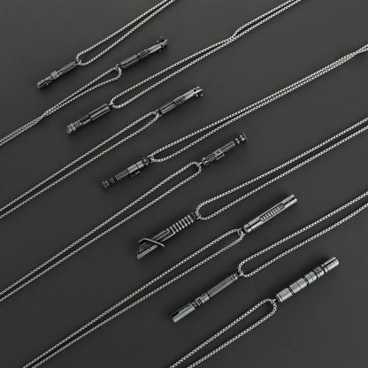 Stainless Steel Lightsaber Pendant Necklace