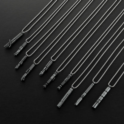 Stainless Steel Lightsaber Pendant Necklace