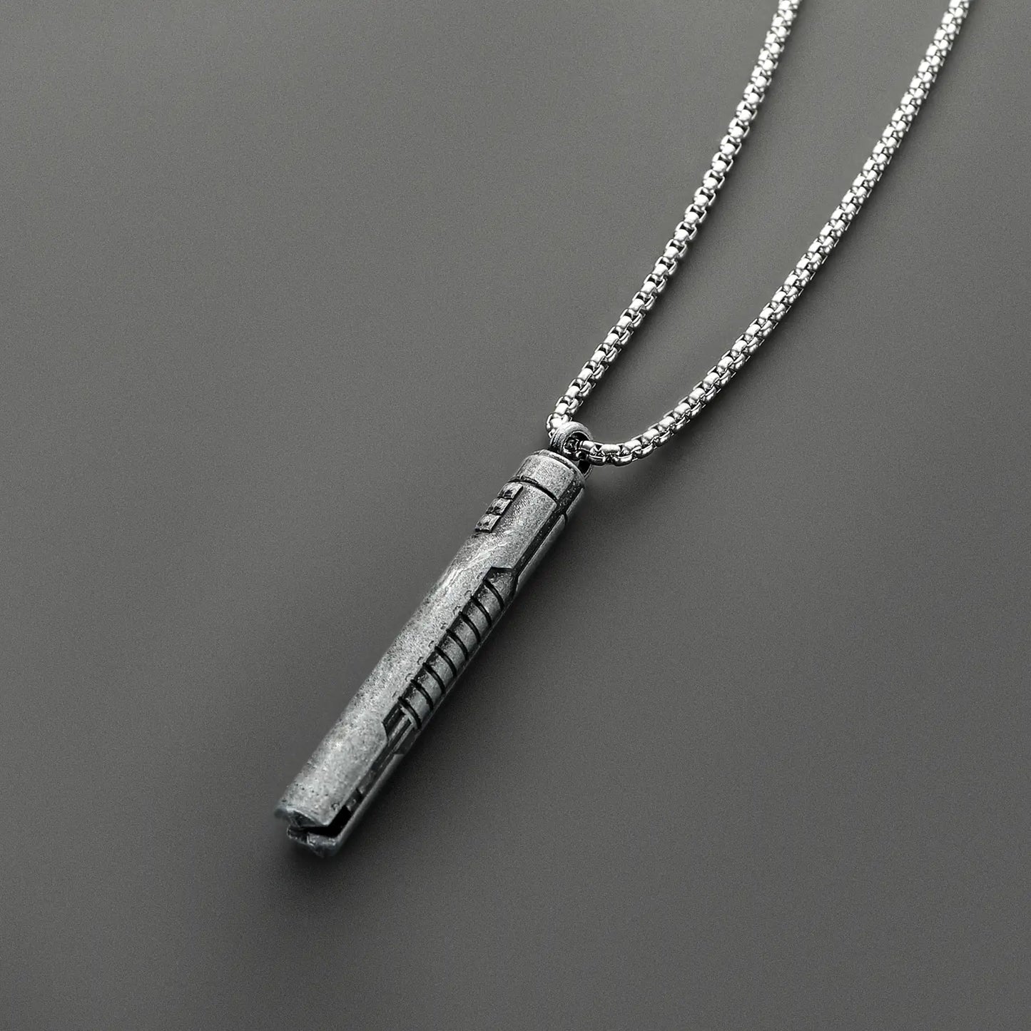 Stainless Steel Lightsaber Pendant Necklace