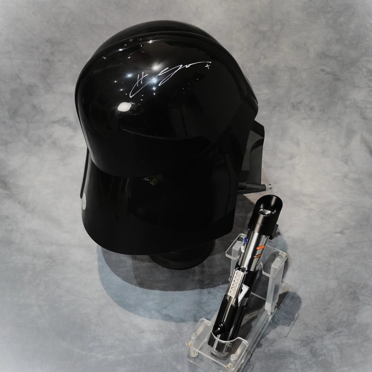 May The 4th Giveaway Entry: Darth Vader Signed Helmet by Hayden Christensen + Xenopixel Lightsaber